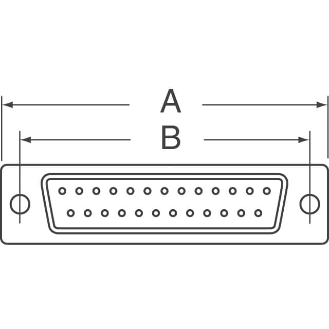 772-E25-203R001 NorComp Inc.  Conjuntos de conectores D-Sub